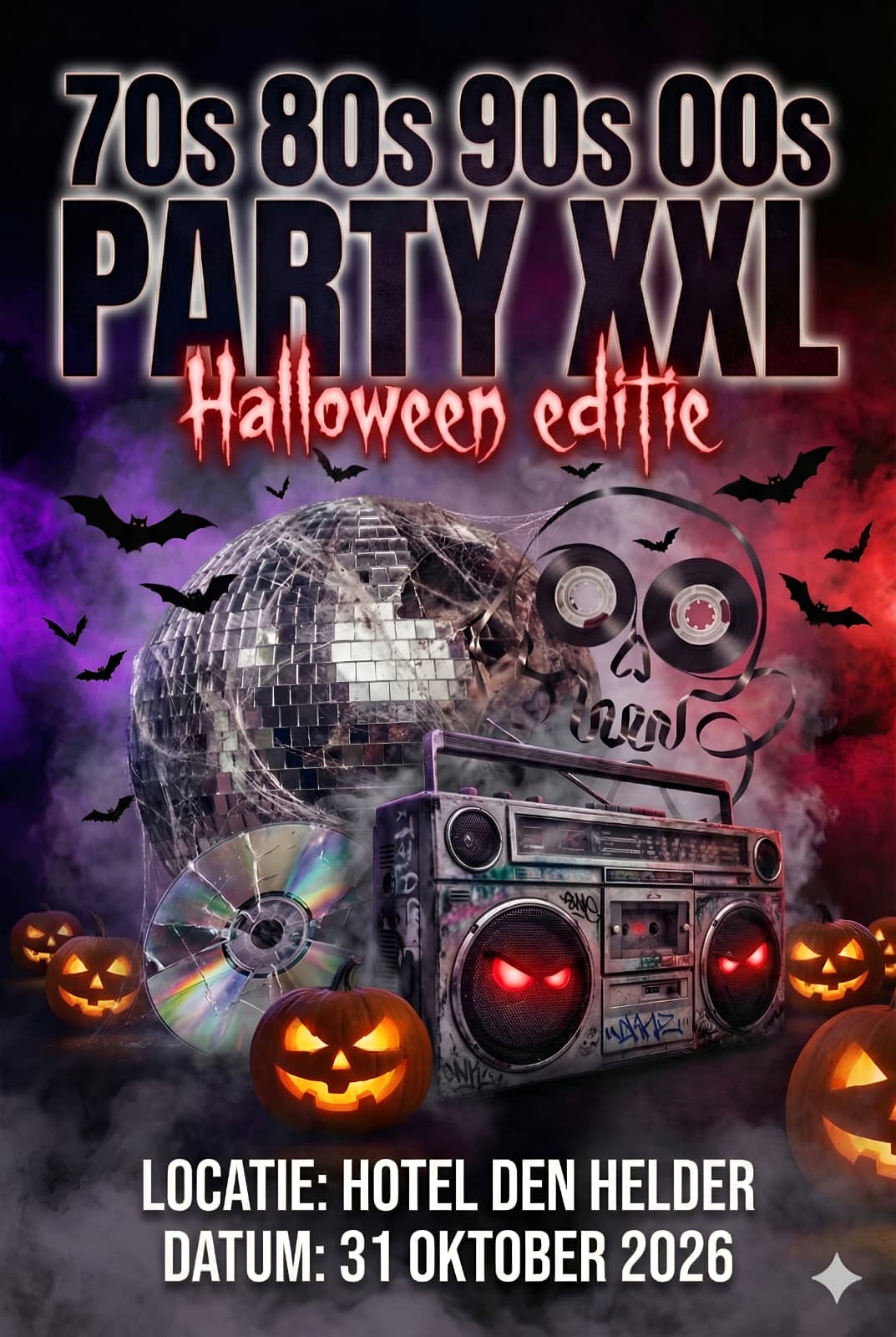 70s 80s 90s 00s Party XXL (Halloween Editie) Logo