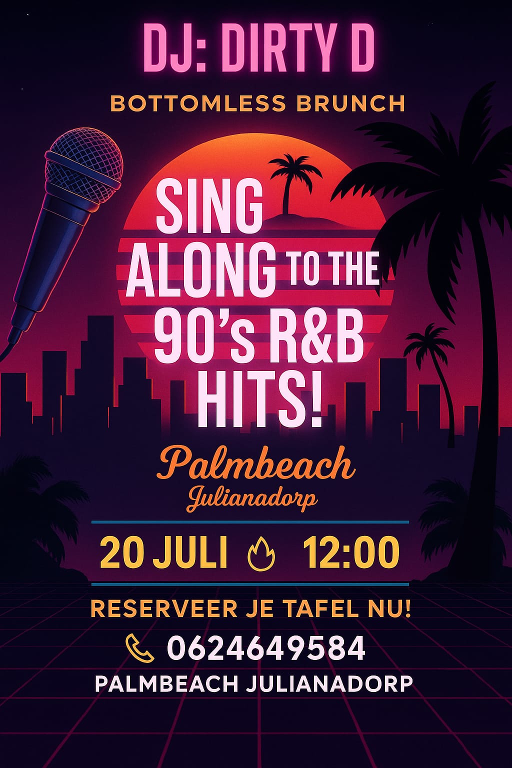 Sing Along Brunch at Palmbeach Logo